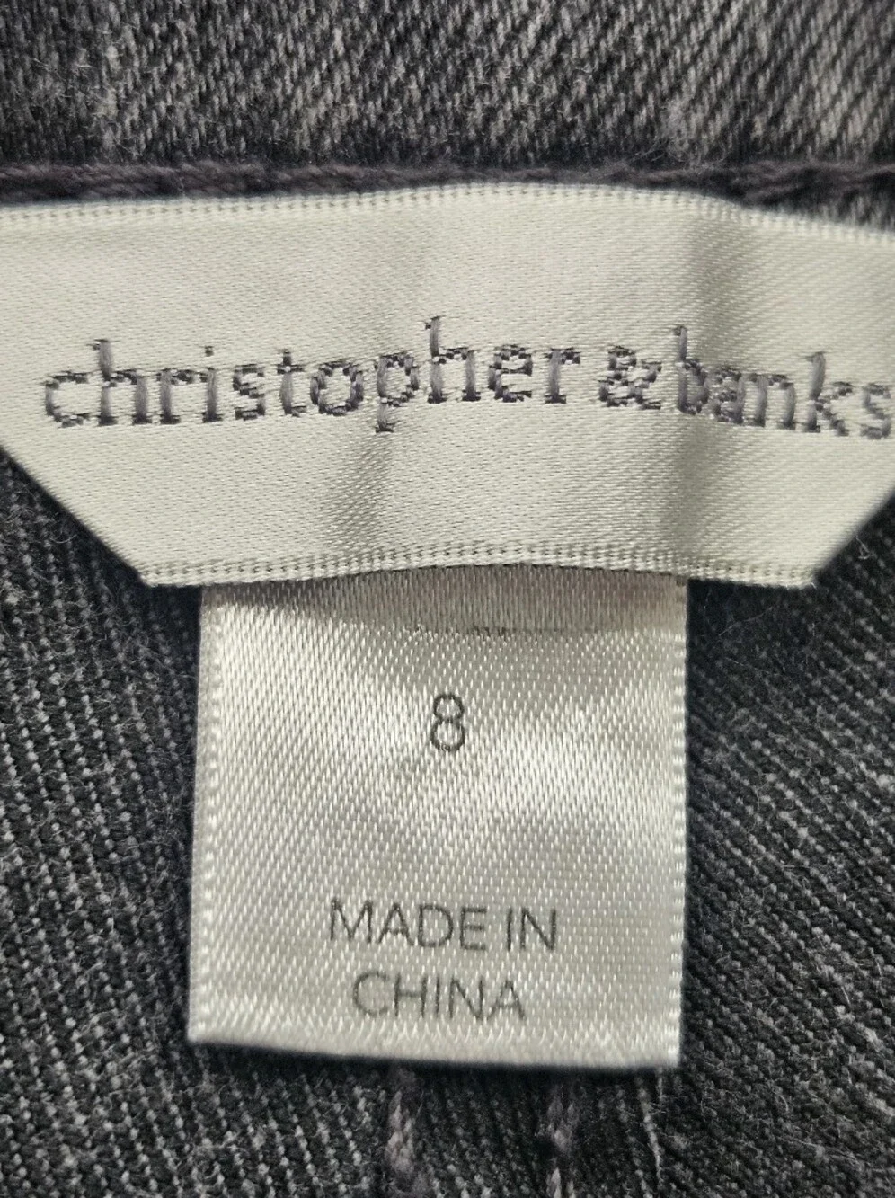 Christopher & Banks Lot Of 2 Women Straight Leg Jeans Sz 8 Casual Mature Classic